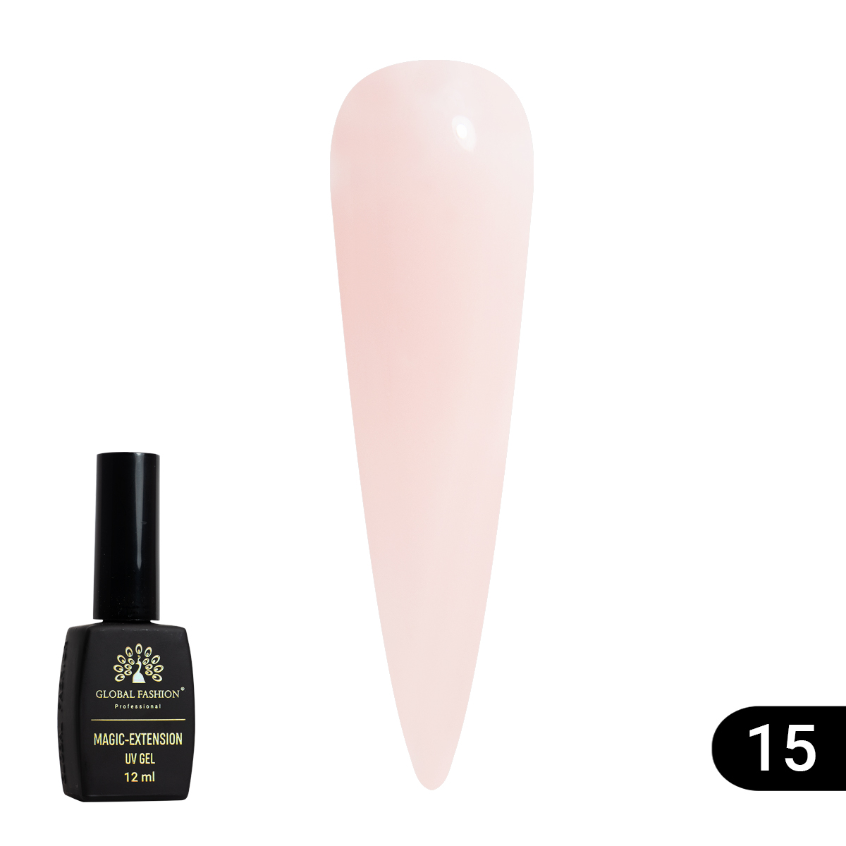 Гель Global Fashion Magic-Extension 12 мл, 15