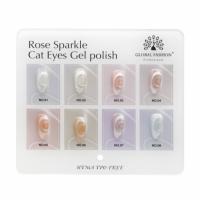 Гель лак Кошачий глаз Global Fashion 8ml, Rose Sparkle Cat Eyes Gel Polish 01