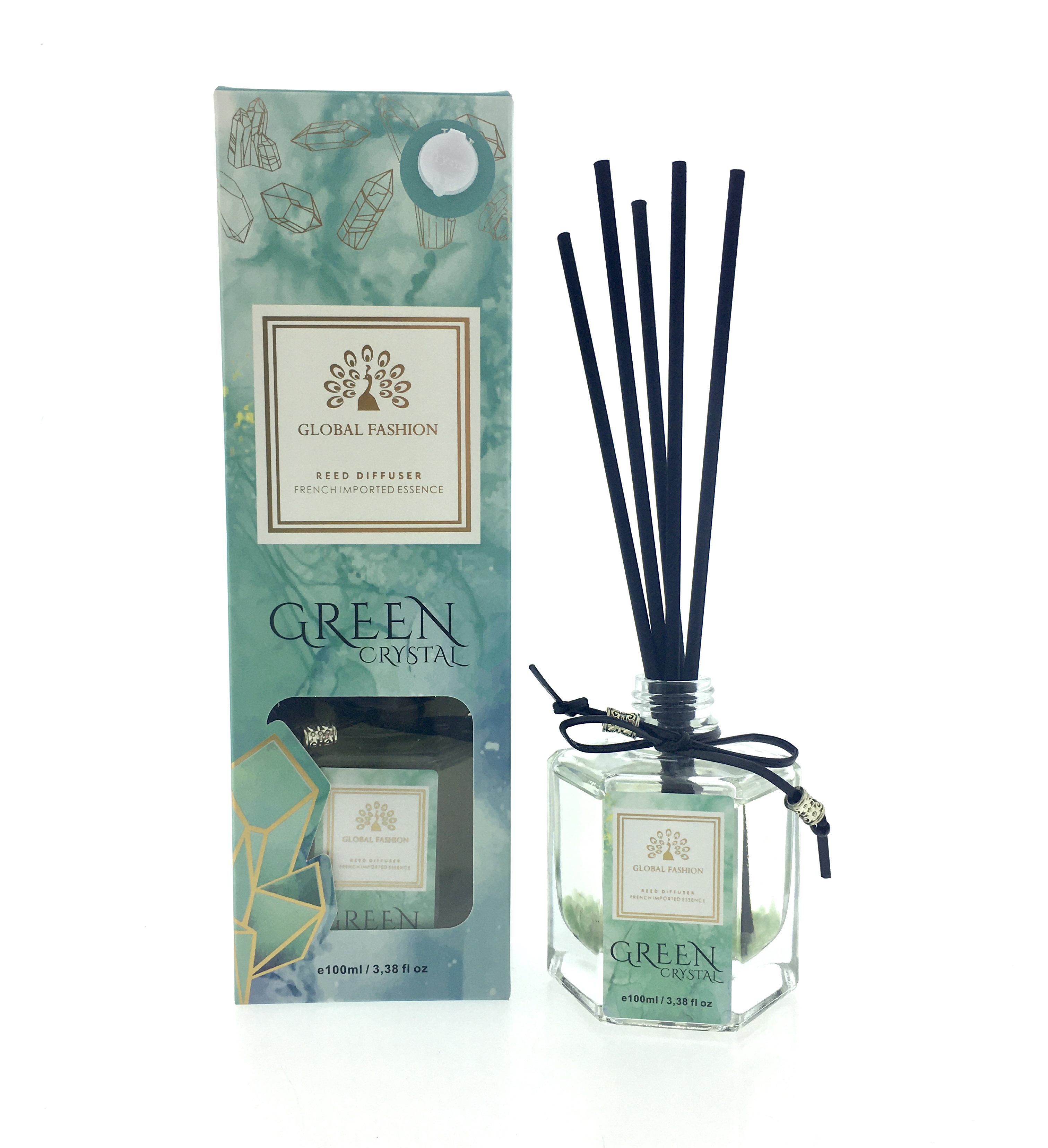 Ароматический диффузор Global Fashion, 100 ml, Green crystal