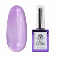 Гель для наращивания 6 in 1 crystal gel jelly colour, 15 мл, 6606