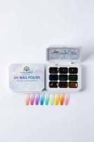 Палетка гель-красок для дизайна ногтей, Global Fashion, Painting gel E, 9 цветов