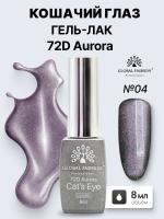 Гель лак кошачий глаз 72D Aurora, 04
