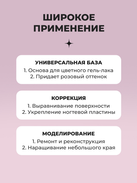 Файбер база, Fiber Base Global Fashion, 12 мл, Pink