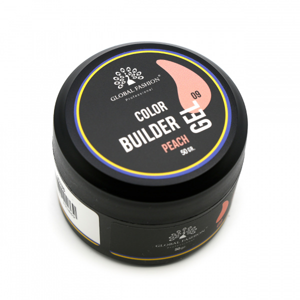 Гель для моделирования ногтей 50 гр, Color Builder Gel 09- Peach