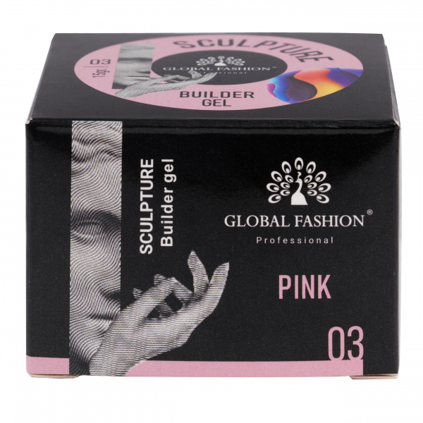 Скульптурный гель «SCULPTURE BUILDER GEL» 15 гр, PINK №03