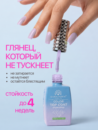 Топ цветной, Color Top Coat 12 мл, 16