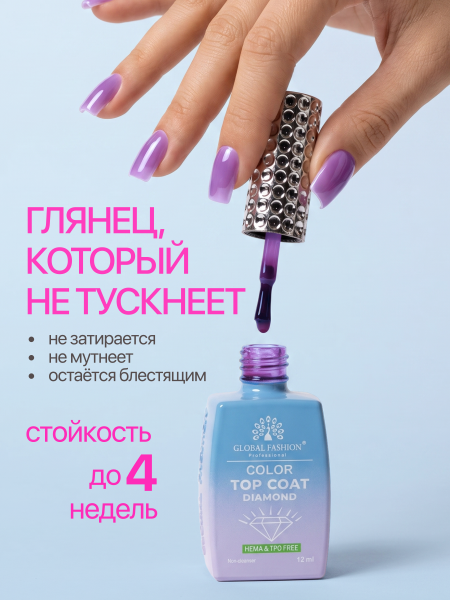 Топ цветной, Color Top Coat 12 мл, 05