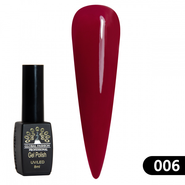 Гель лак BLACK ELITE 006, Global Fashion 8 мл