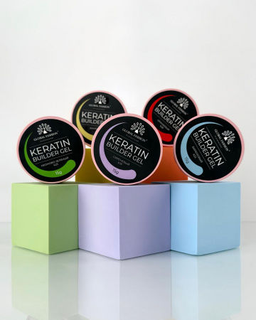 Гель для ногтей KERATIN BUILDER GEL 15g K42 розовый фламинго