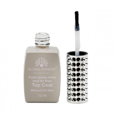 Топ без UV фильтров, Global Fashion, Super Glossy Shiny Top Coat without UV filter, 12 мл