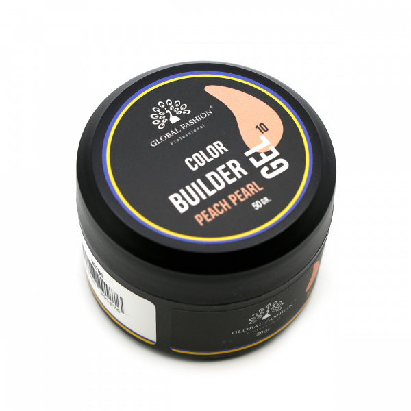 Гель для моделирования ногтей 50 гр, Color Builder Gel 10- Peach pearl