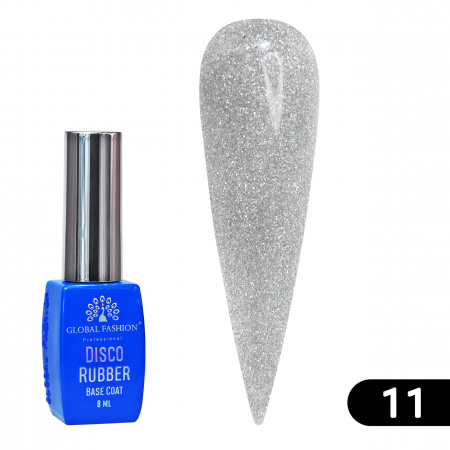 Каучуковая база Disco Opal светоотражающая Global Fashion 8 мл, 11