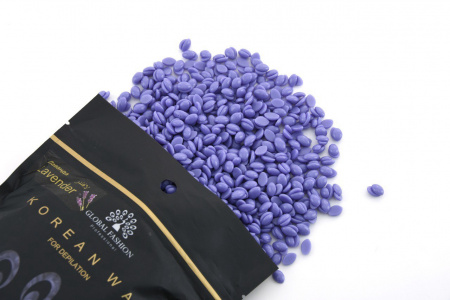 Воск для депиляции Global Fashion, Korean Wax, 1000 гр, Lavander