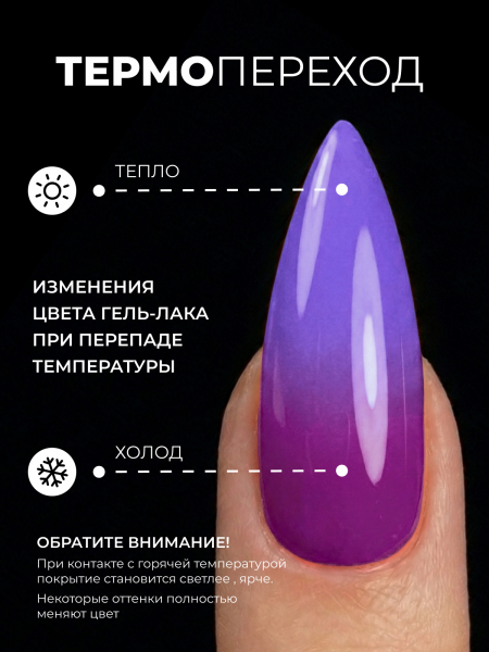 Гель лак термо от Global Fashion 10, 8 мл