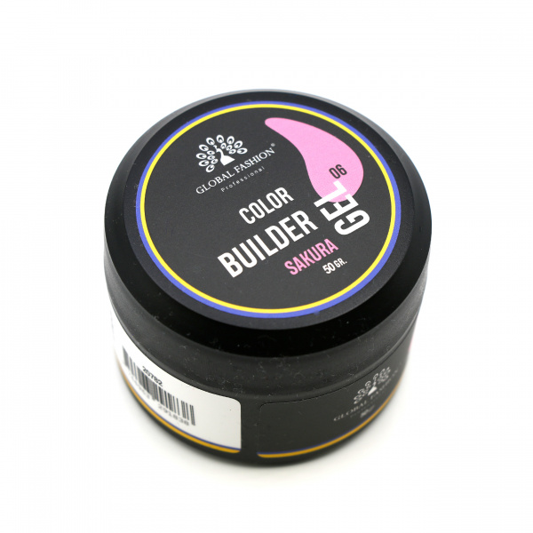 Гель для моделирования ногтей 50 гр, Color Builder Gel 06- Sakura