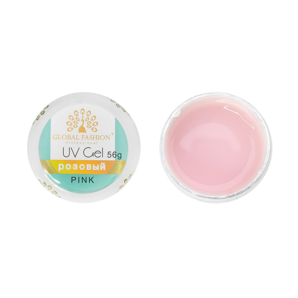 Гель для наращивания Global Fashion 56 gr pink