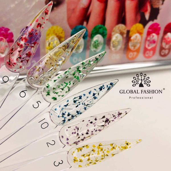 Гель с сухоцветами 5 гр, Flower Gel 06