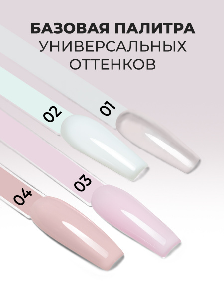 Файбер база, Fiber Base Global Fashion, 12 мл, Milk