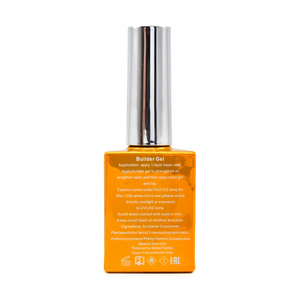 Гель для наращивания Builder Gel, 15 ml, прозрачный