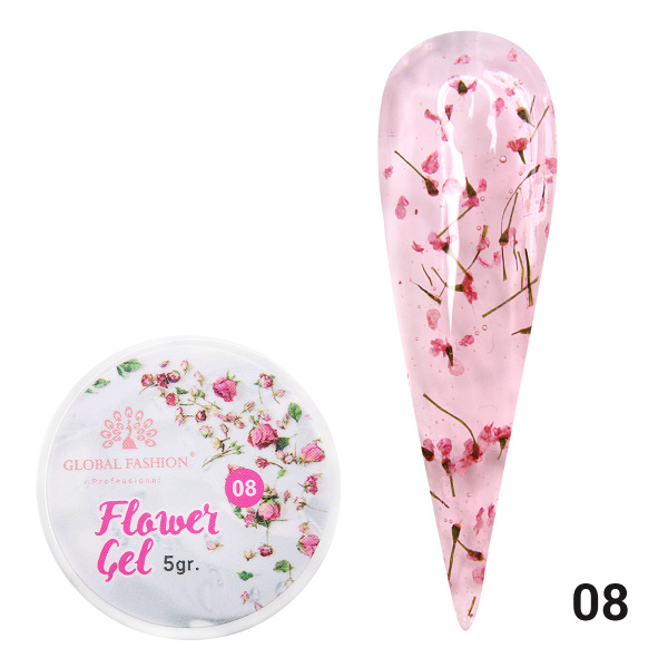 Гель с сухоцветами 5 гр, Flower Gel 08