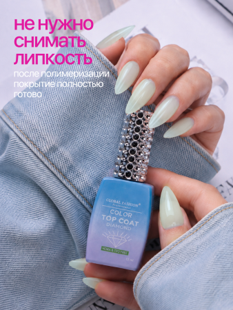 Топ цветной, Color Top Coat 12 мл, 15