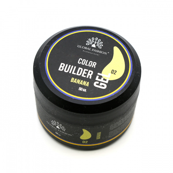 Гель для моделирования ногтей 50 гр, Color Builder Gel 02- Banana