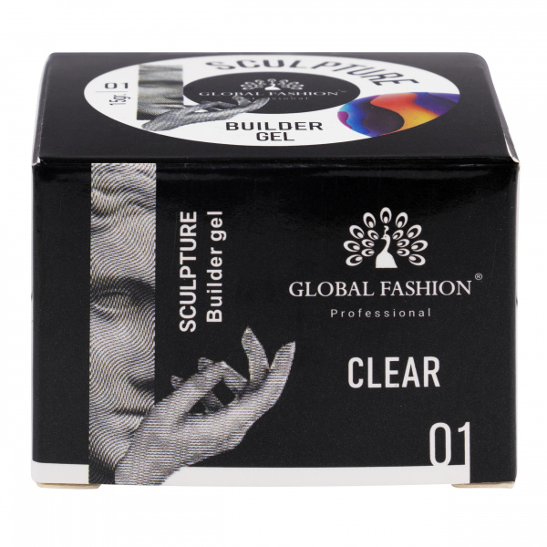 Скульптурный гель «SCULPTURE BUILDER GEL» 15 гр, CLEAR №01