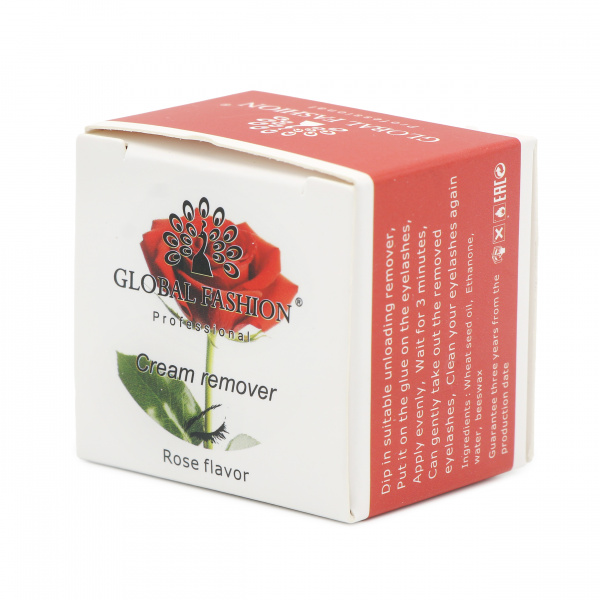 Крем для снятия ресниц, Cream Remover, Rose flavor, 10 гр