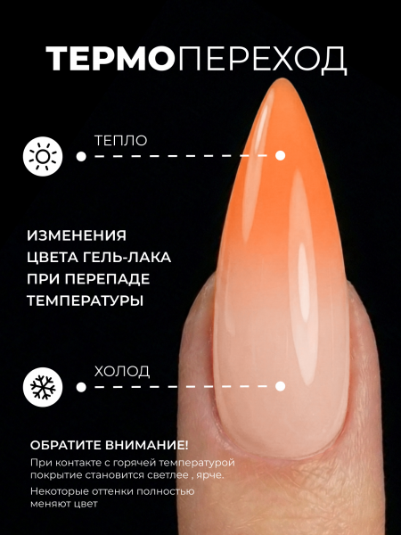 Гель лак термо от Global Fashion 01, 8 мл
