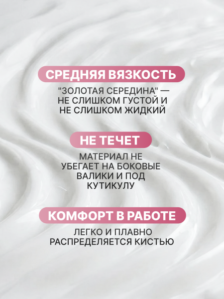 Гель для моделирования ногтей, двухфазный, Smart Gel 15 гр, молочный
