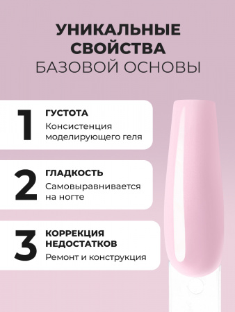 Файбер база, Fiber Base Global Fashion, 12 мл, Pink
