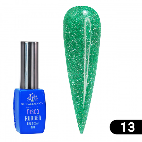 Каучуковая база Disco Opal светоотражающая Global Fashion 8 мл, 13
