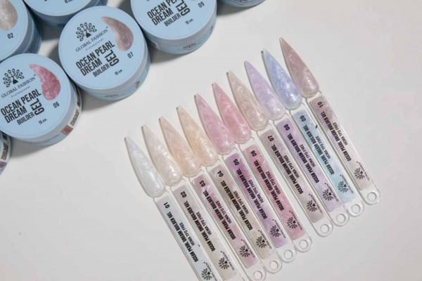 Гель для наращивания Ocean Pearl Dream Builder Gel 15 gr, Global Fashion, 10