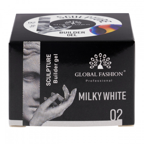 Скульптурный гель «SCULPTURE BUILDER GEL» 15 гр, MILKY WHITE №02