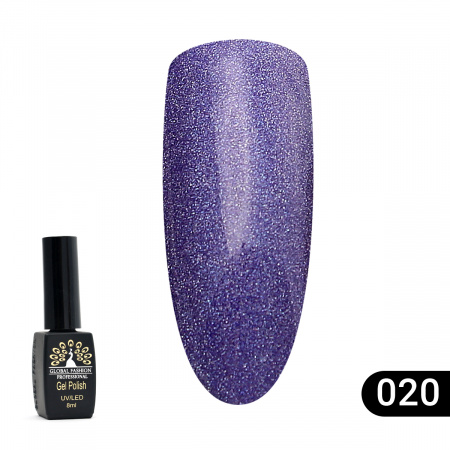 Гель лак Global Fashion Summer Light 020, 8 мл 