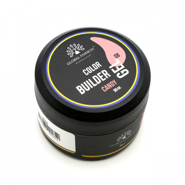 Гель для моделирования ногтей 50 гр, Color Builder Gel 08- Candy