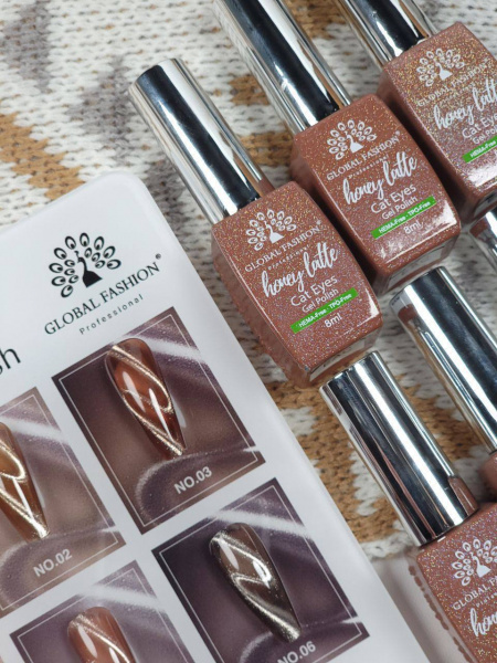 Гель лак Global Fashion 8ml, Honey Latte Gel Polish 01