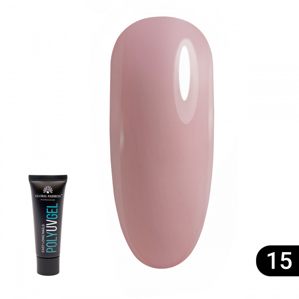 Поли UV гель (Полигель) Global Fashion 30 г 15