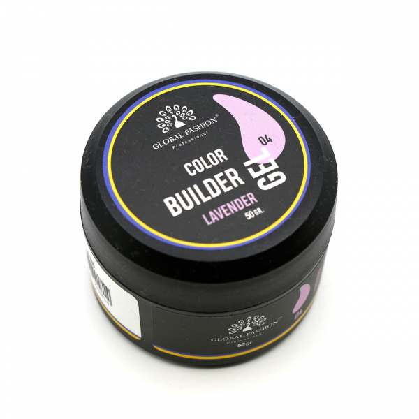 Гель для моделирования ногтей 50 гр, Color Builder Gel 04- Lavender