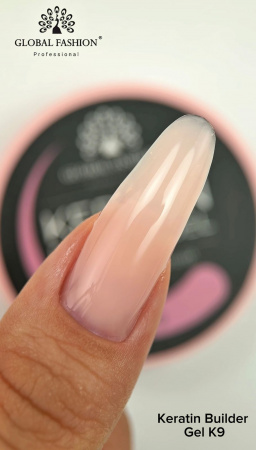 Гель для ногтей KERATIN BUILDER GEL 15g K9 теплый розовый