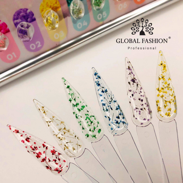 Гель с сухоцветами 5 гр, Flower Gel 06