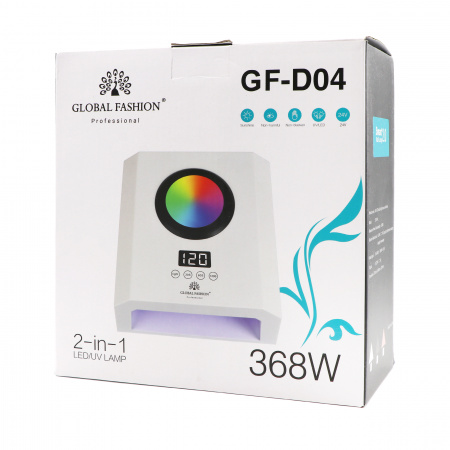Лампа для ногтей Global Fashion, 368W, GF-D04 white