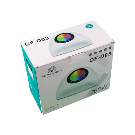 Лампа для ногтей Led/uv 288W с дисплеем, Global Fashion, GF-D03, white