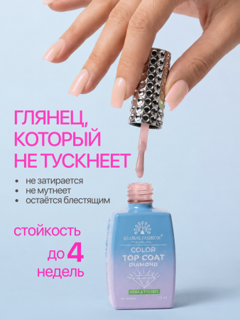 Топ цветной, Color Top Coat 12 мл, 13