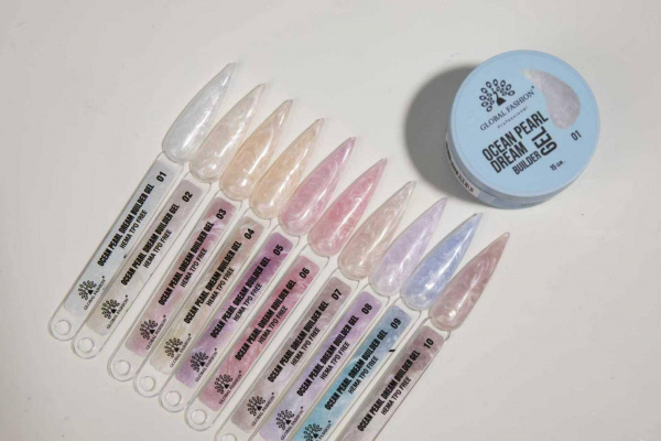 Гель для наращивания Ocean Pearl Dream Builder Gel 15 gr, Global Fashion, 04