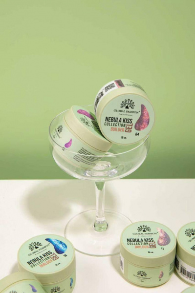 Гель для наращивания Nebula Kiss Collection Builder Gel 15 gr, Global Fashion, 10