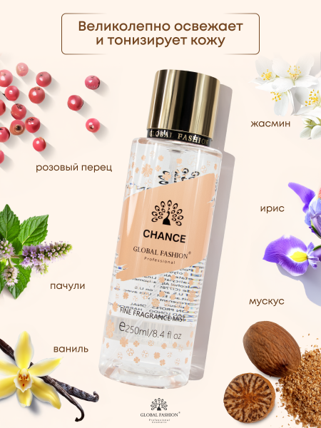 Мист для тела, Global Fashion, Chance, 250ml