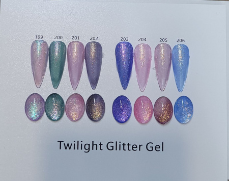 Гель лак Twilight Glitter 8 мл, 201