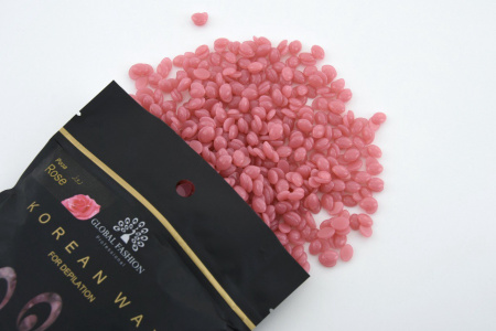 Воск для депиляции Global Fashion, Korean Wax, 1000 гр, Rose