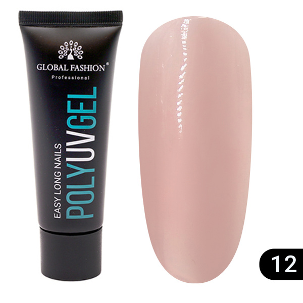 Поли UV гель (Полигель) Global Fashion 30 г 12